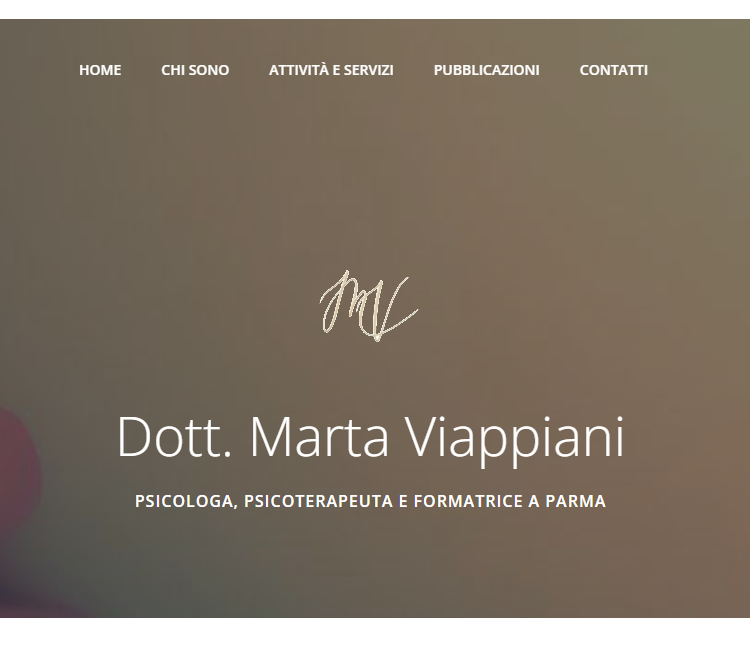 screenshot di un dettaglio della pagina web www.martaviappiani.it